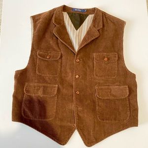 VTG Tommy Hilfiger Corduroy Button Vest